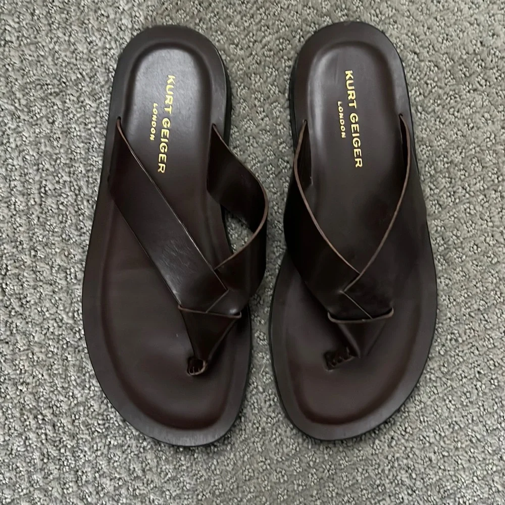 Kurt Geiger Mens Leather Sandals - Picture 1 of 2